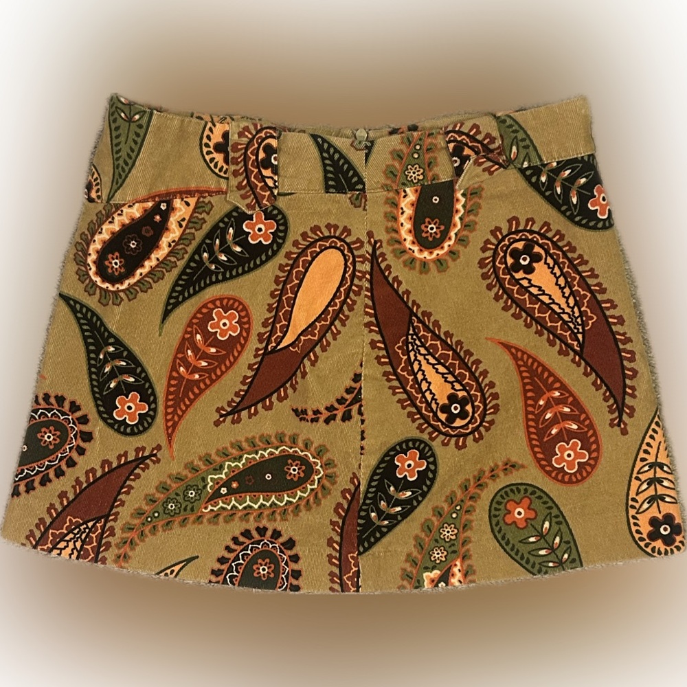 Paisley 60’s mod inspired mini Skirt